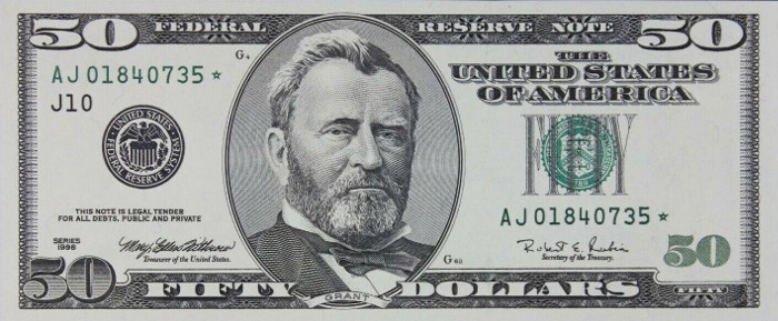 who is on the 50 dollar bill