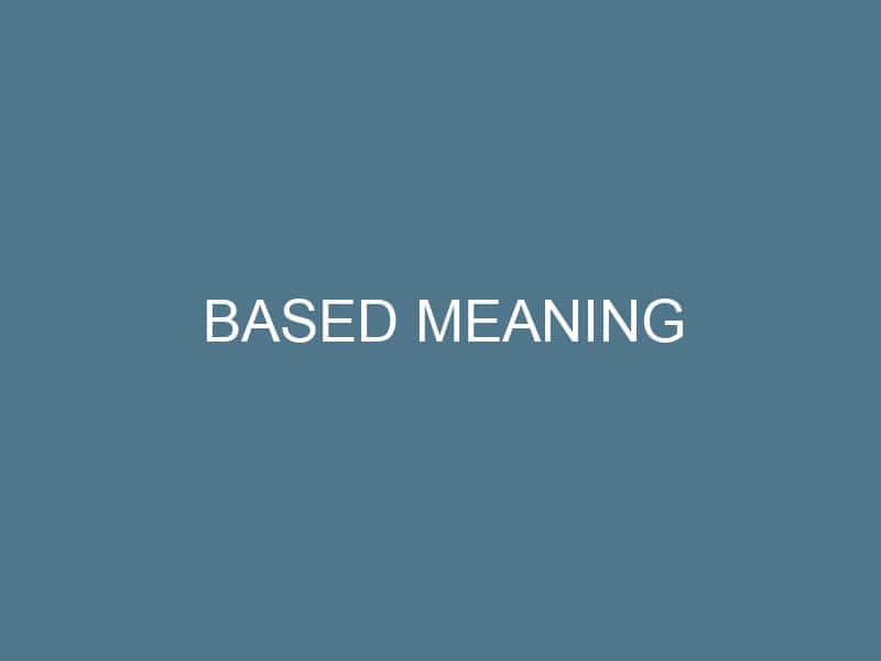 BASED Meaning