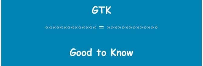 GTK slang