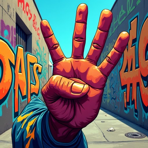 what does throwing up 4s mean