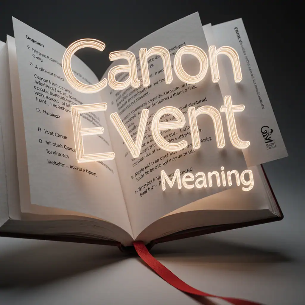 Canon event meaning