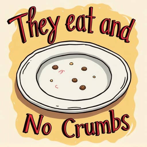 They ate and left no crumbs