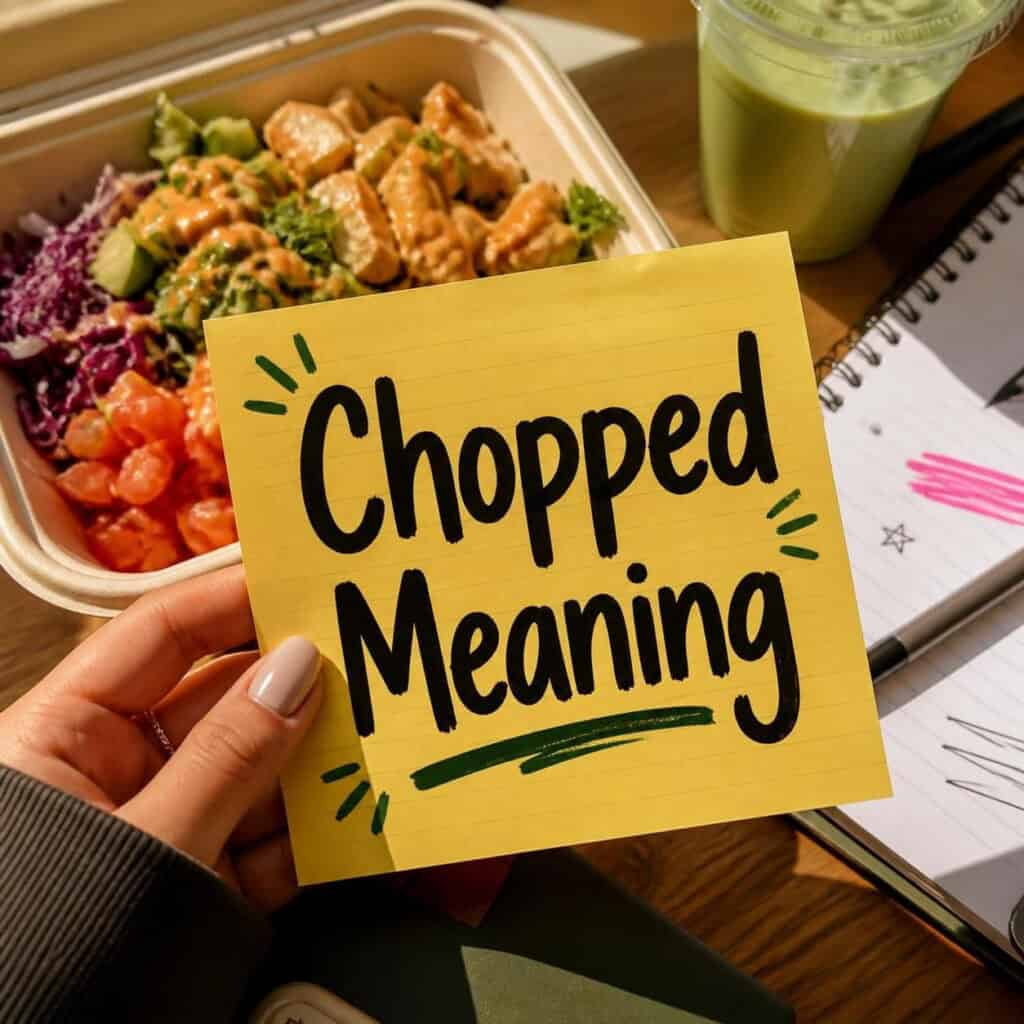 Chopped Meaning